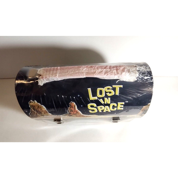 Lost in Space 1998 Metal Dome Lunchbox Sci-Fi G Whiz! Retro Look Aliens Robot - Picture 2 of 7